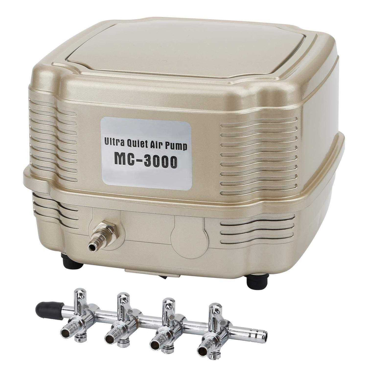 Adjustable Quiet Aquarium Air Pump with Multi-Port Air Flow Control Q39305