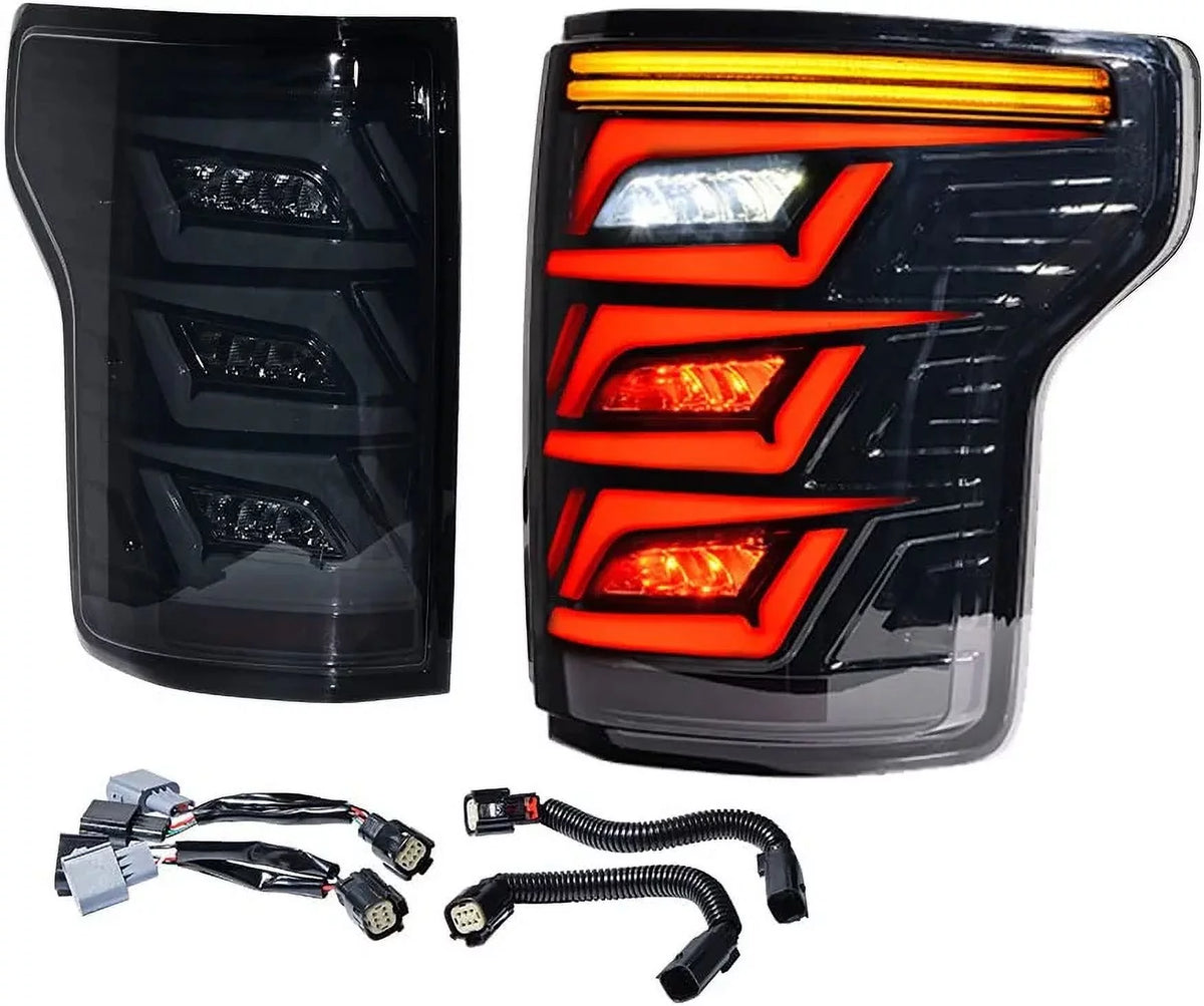 Smoked Lens LED Rear Brake Tail Lights Assembly X851174
