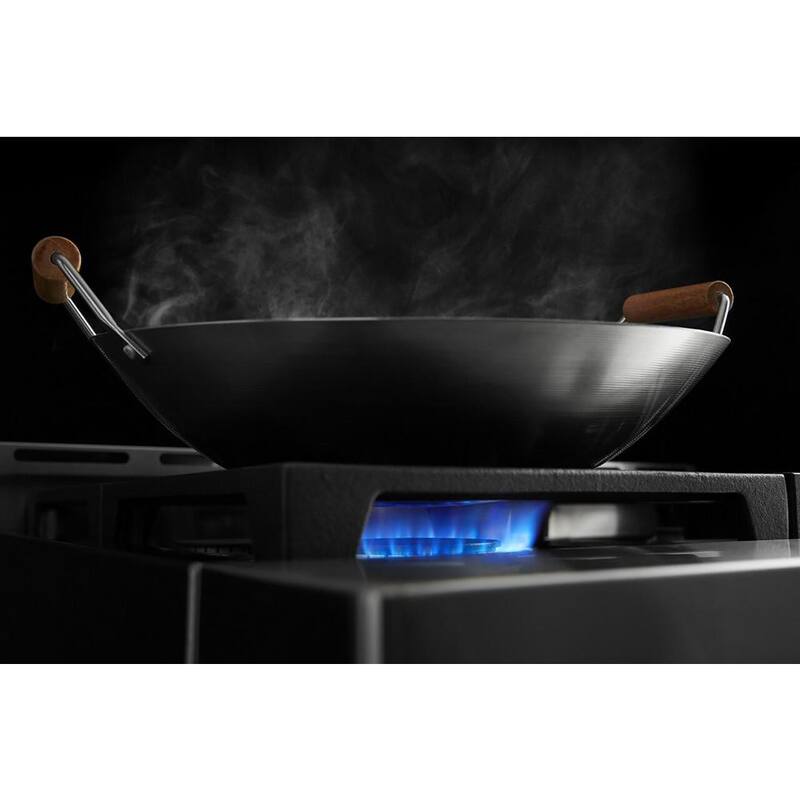 Passion Red Smart Double Oven Gas Range with Griddle P74048