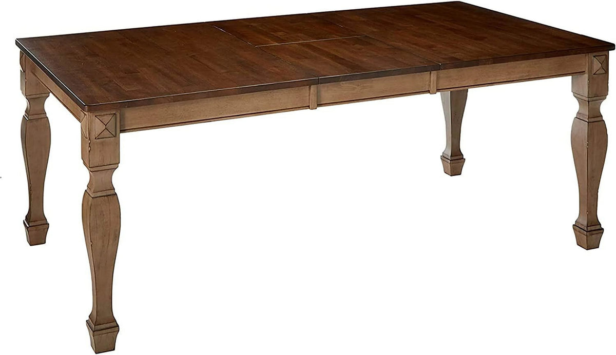 Brown 8 Piece Extendable Wood Dining Set P5440