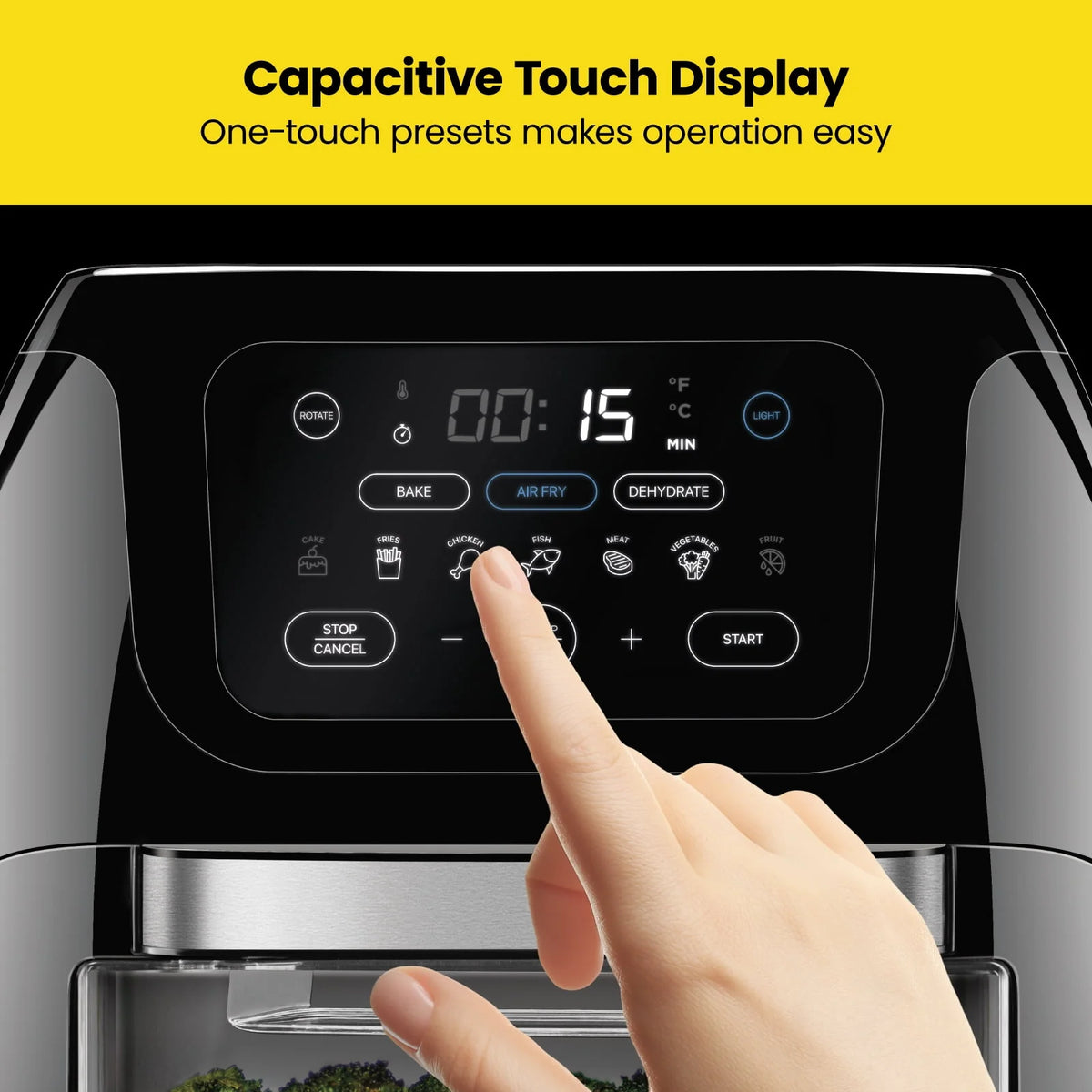 10 Qt. Digital Air Fryer+ Rotisserie, Black N286