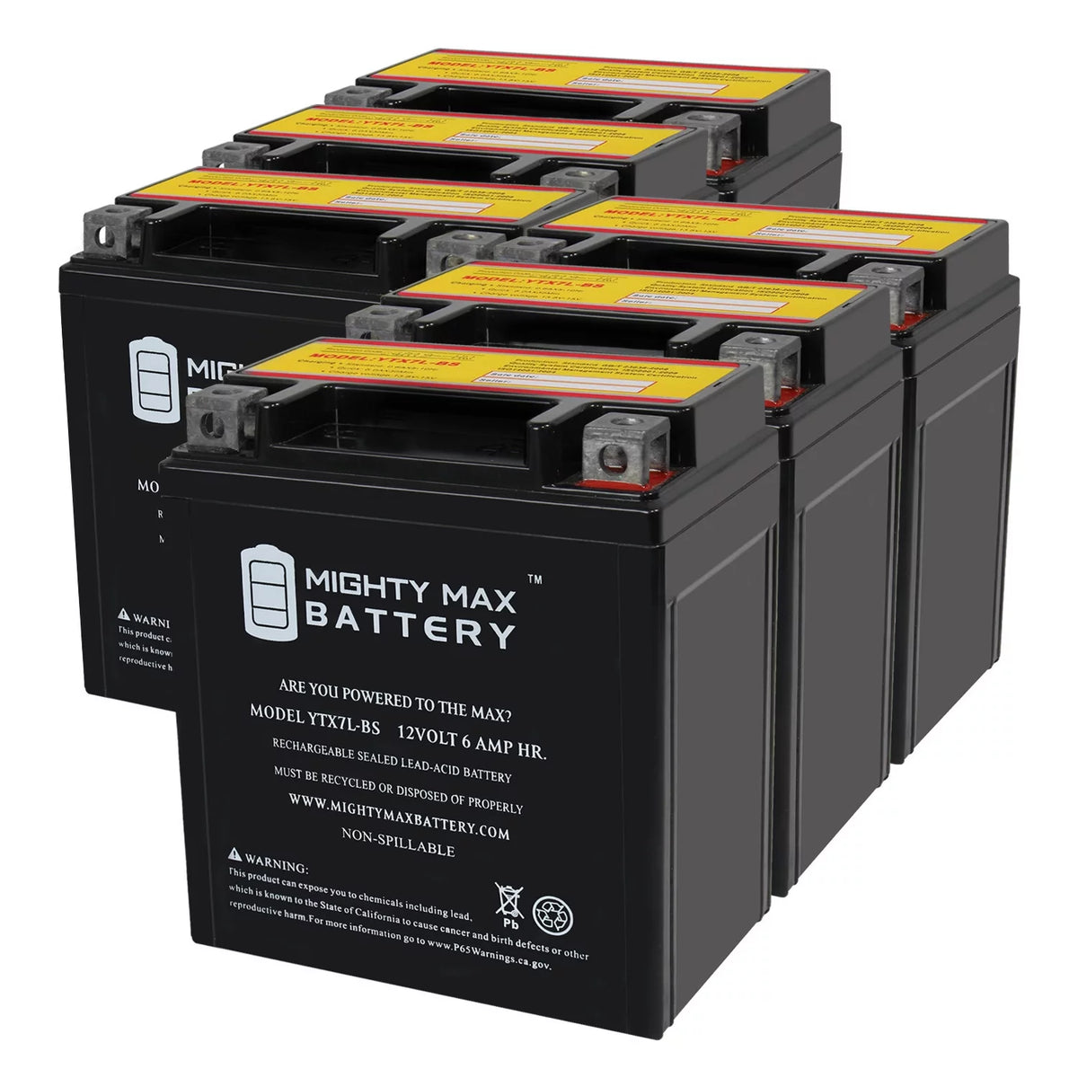 12 Volt 6 AH 100 CCA SLA AGM Motorcycle Battery U572