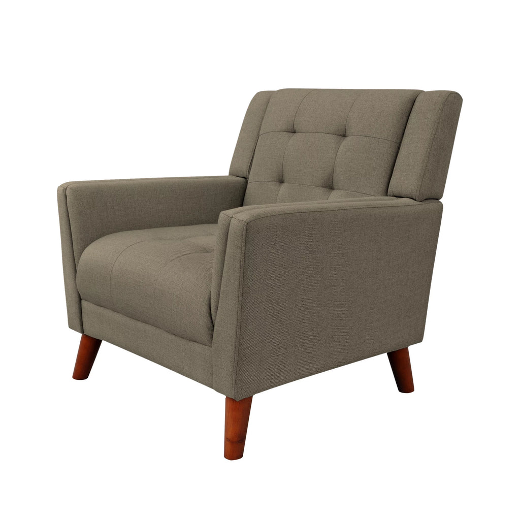 Mocha Tufted Fabric Arm Chair G50577