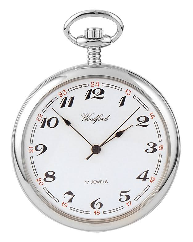 Chrome Plated Pocket Watch P90394