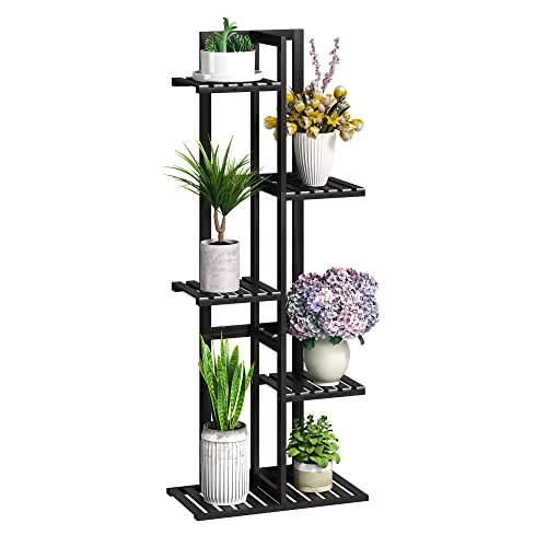Bamboo Plant Stand 6 Potted Holder Shelf H3254