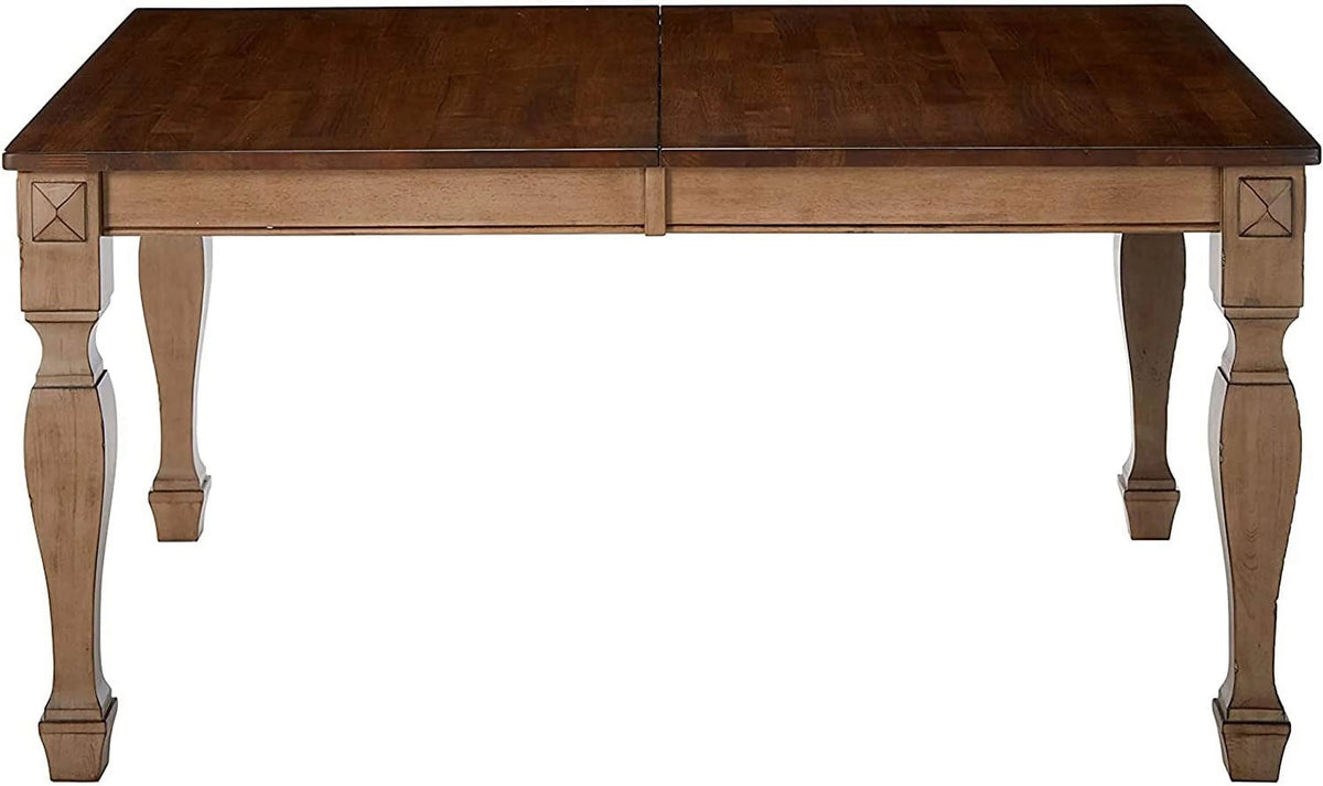 Brown 8 Piece Extendable Wood Dining Set P5440