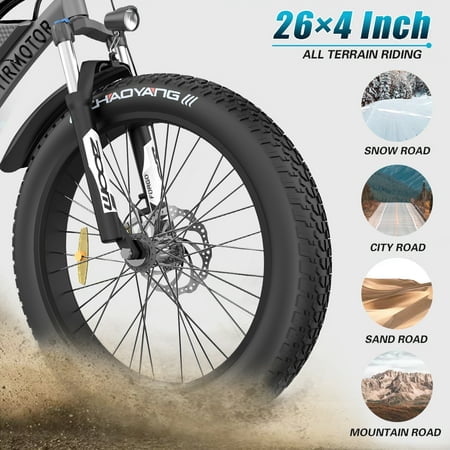 750W 48V 15Ah Fat Tire Electric Mountain Bike S840