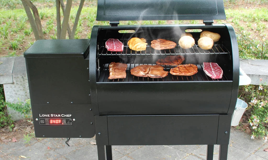 510 square inch Pellet Grill with Side Shelf B592398