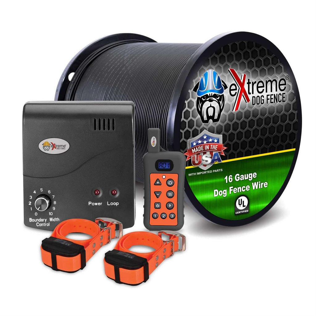 Electric Dog Fence + Remote Trainer 2 Dog D7877