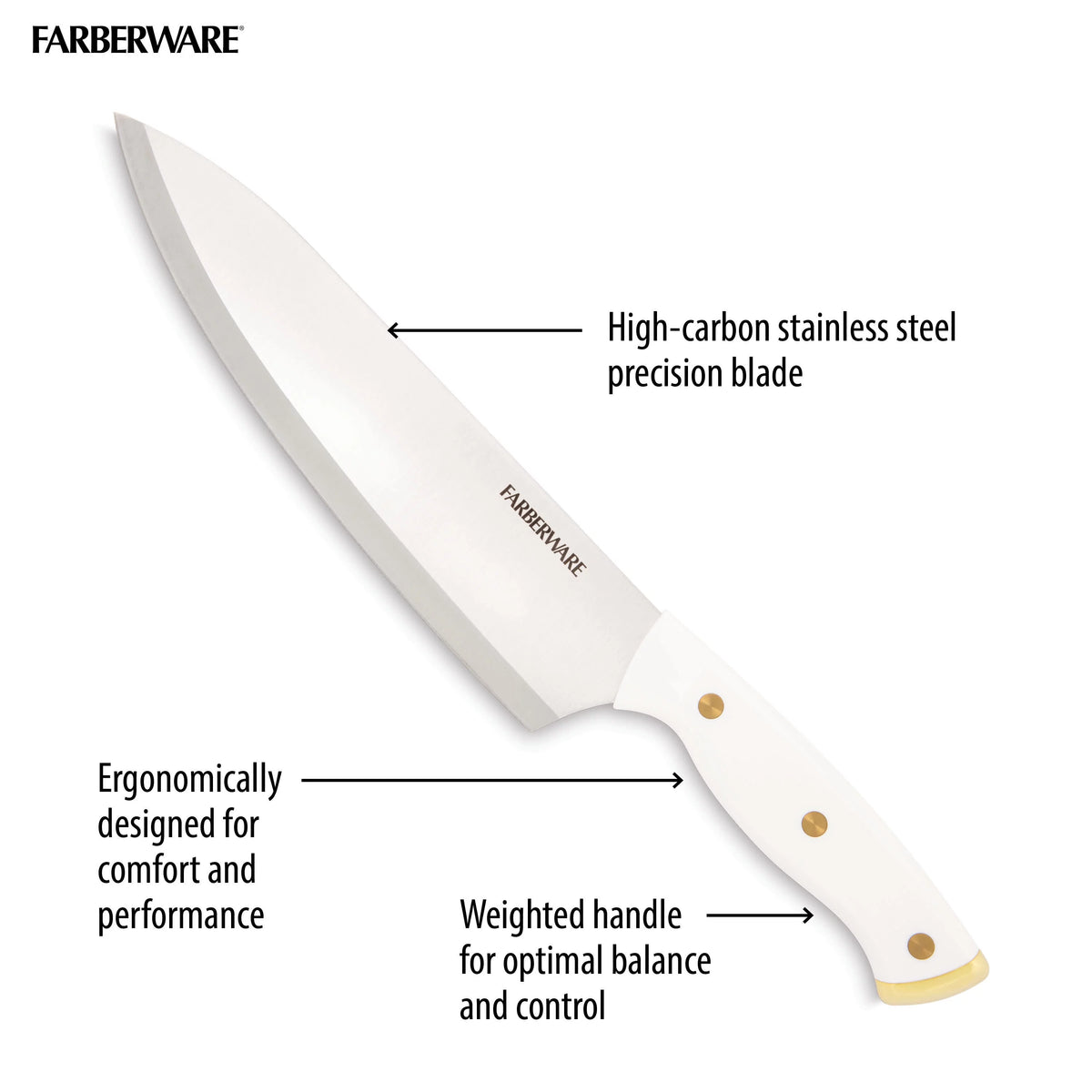 15-Piece Forged Triple Riveted Knife Set with Block X261