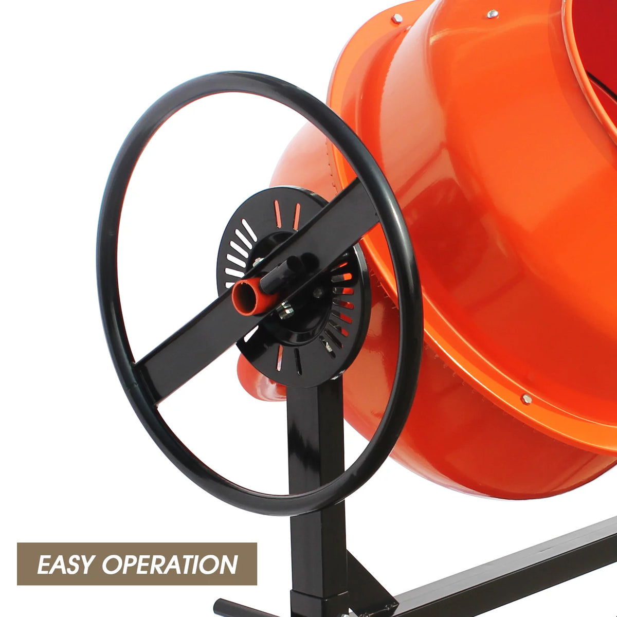 4/5HP Electric Concrete Cement Mixer 5 Cu Ft Portable R8300