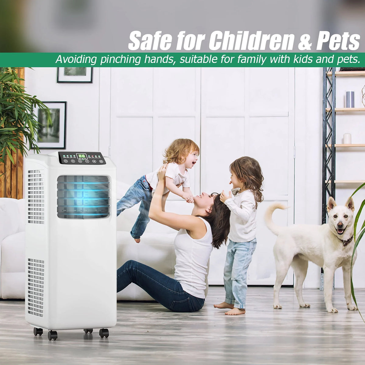 5500 BTU 3-in-1 Portable Air Conditioner with Dehumidifier and Window Kit B45461