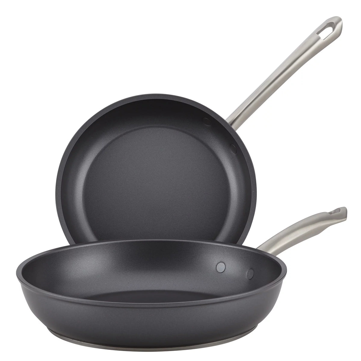 2 Piece Hard-Anodized Nonstick Frying Pan Set I719323