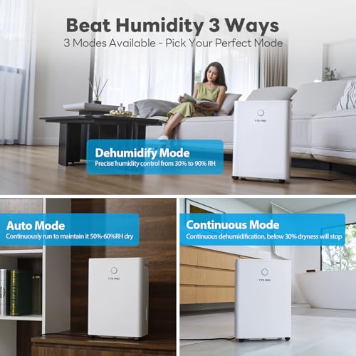 30 Pint Dehumidifier with Drain Hose and Water Tank V3689