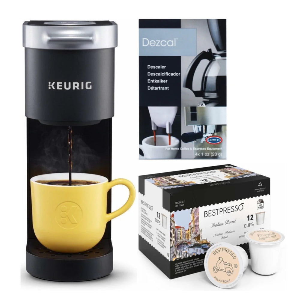 Single-Serve Coffee Maker with Descaling Powder and 12-Count Coffee Pack N890