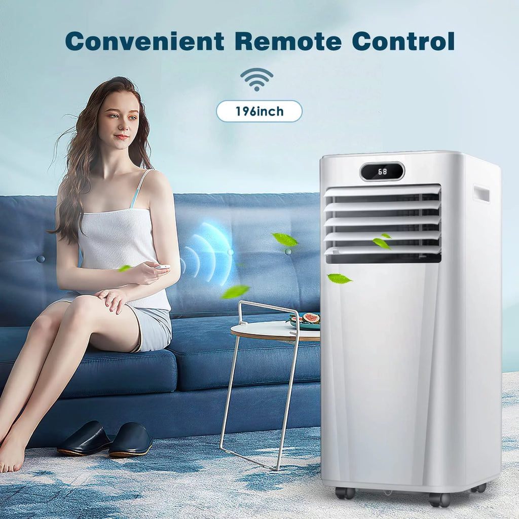 6000BTU 3-in-1 Portable Air Conditioner with Dehumidifier Fan White V615
