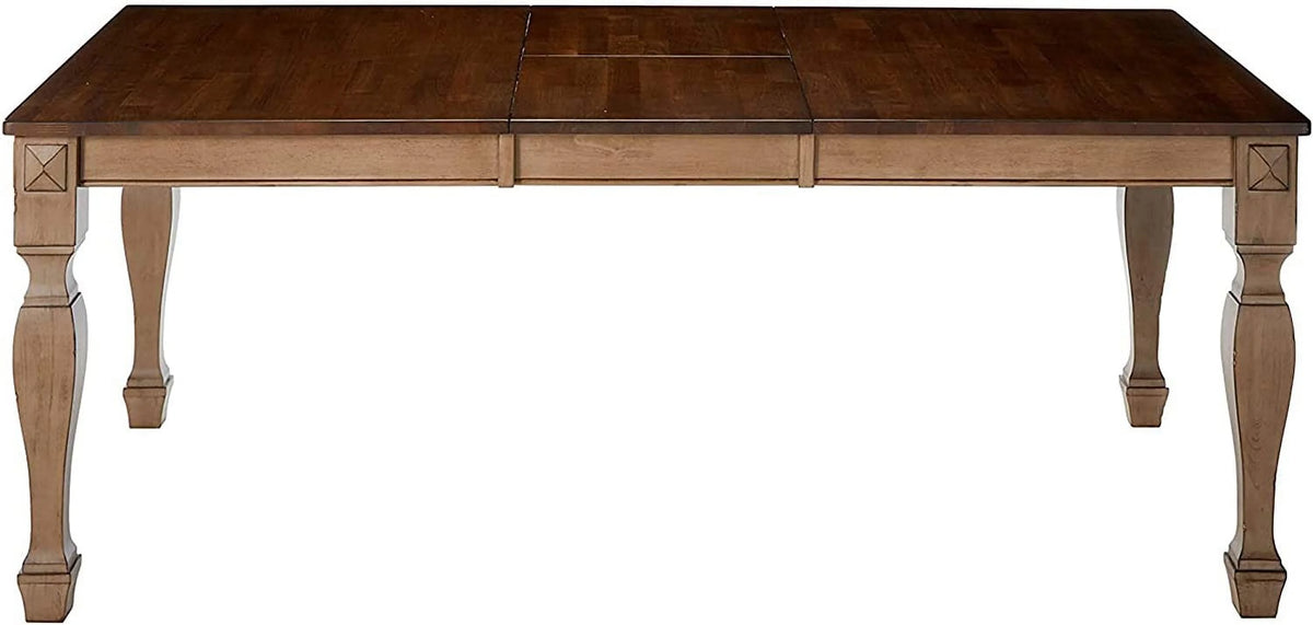 Brown 8 Piece Extendable Wood Dining Set P5440