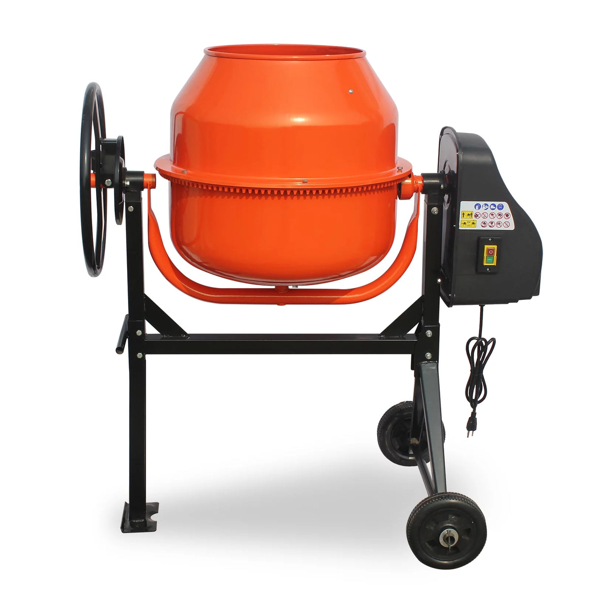 4/5HP Electric Concrete Cement Mixer 5 Cu Ft Portable R8300