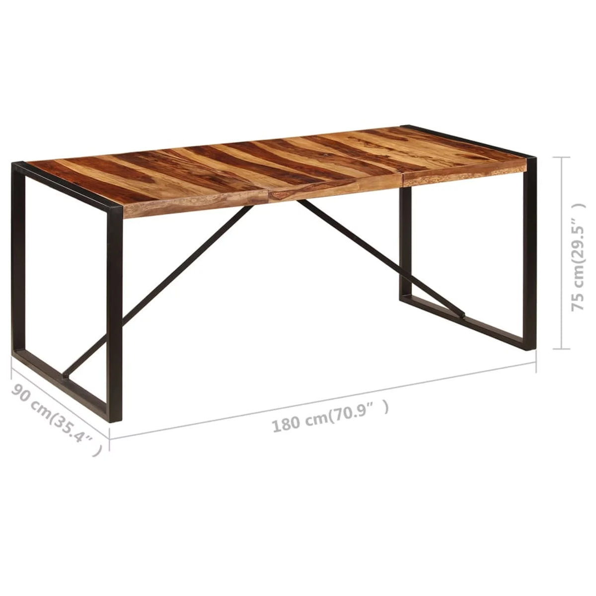 Dining Table Solid Sheesham Wood S3775