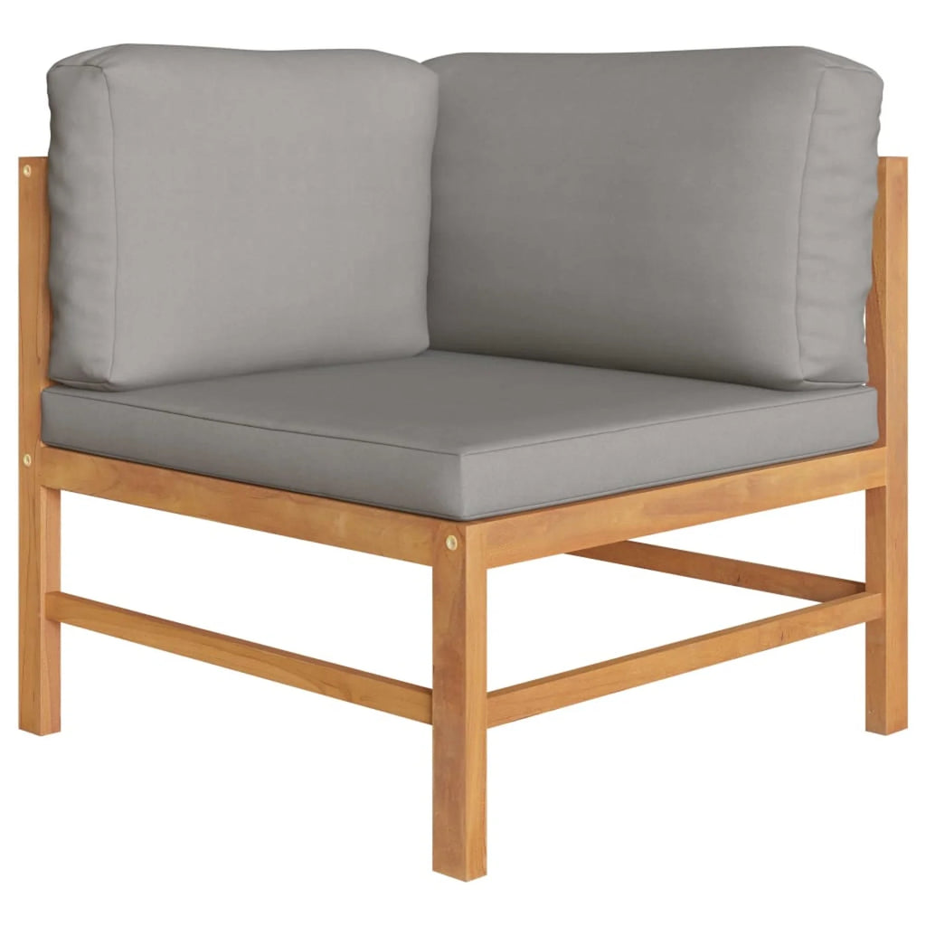 2-Seater Teak Wood Patio Bench with Cushion D42973