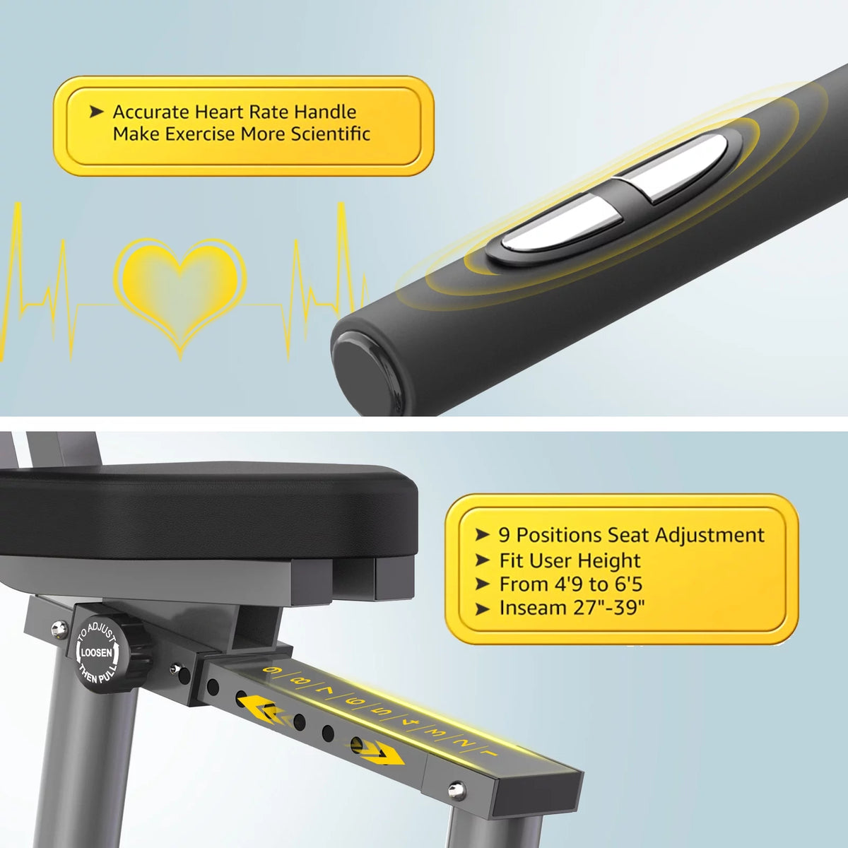 Recumbent Exercise Bike Magnetic Resistance T530