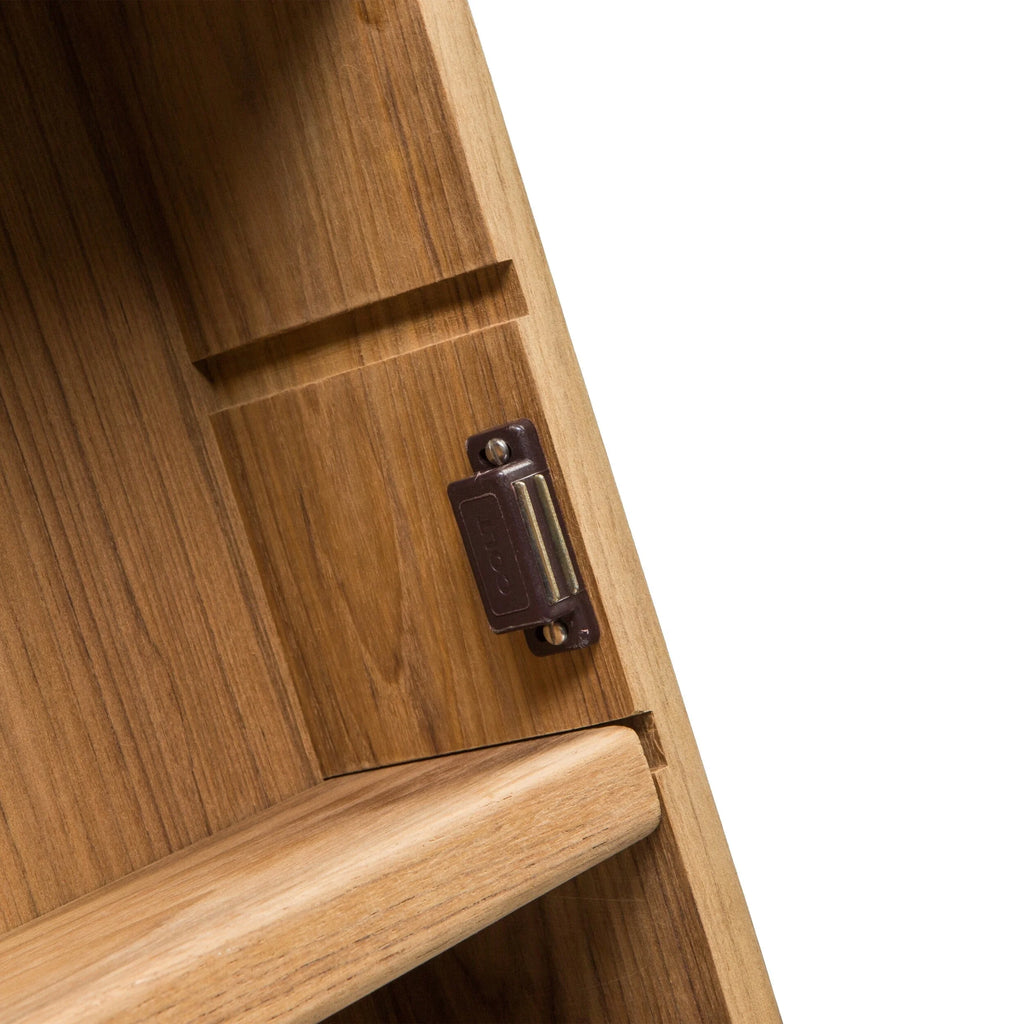 Solid Teak Mirrored Medicine Cabinet F5255