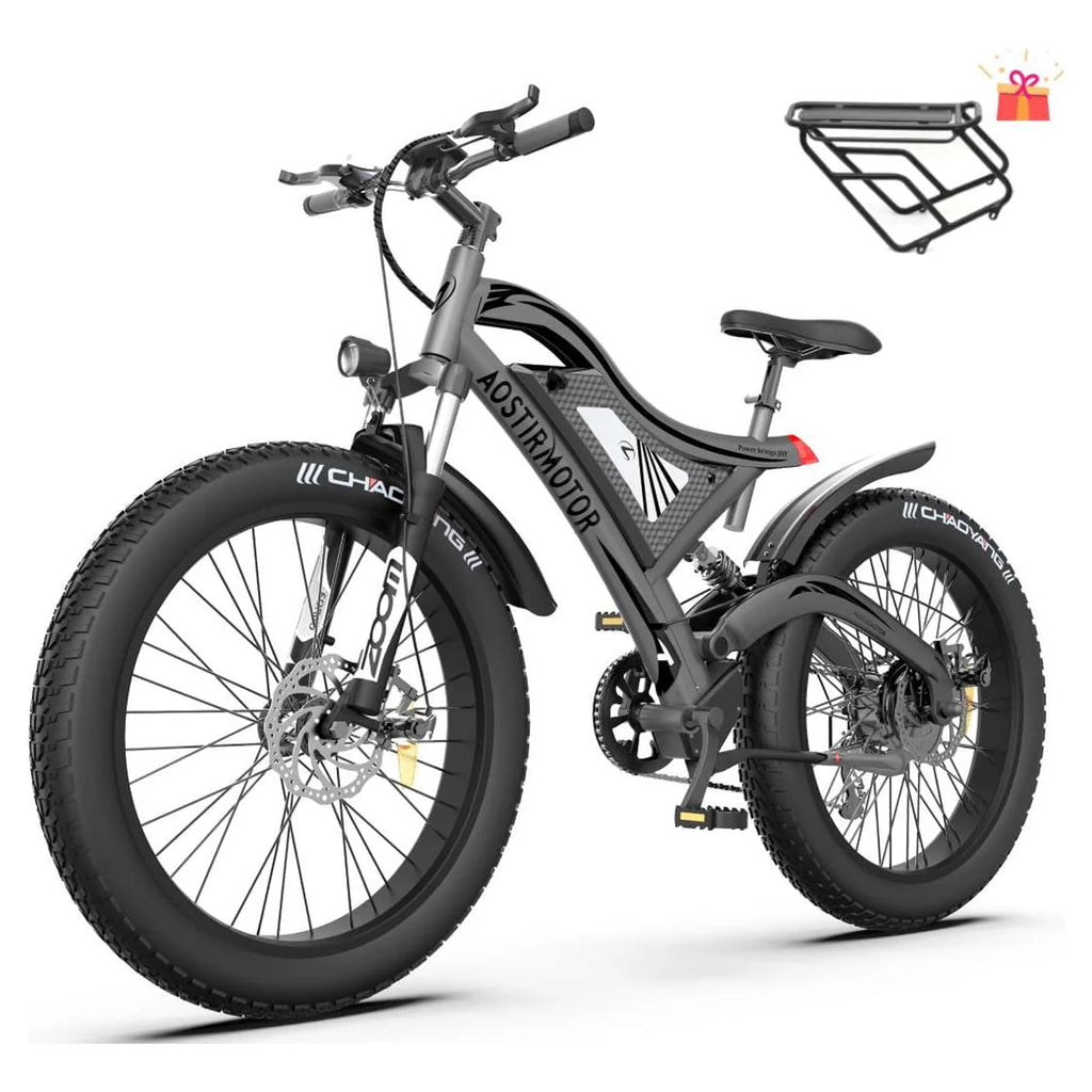 750W 48V 15Ah Fat Tire Electric Mountain Bike S840