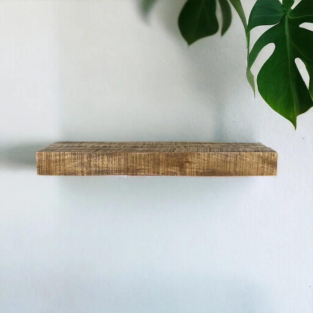 Mango Wood Wall Mounted Shelf T562180