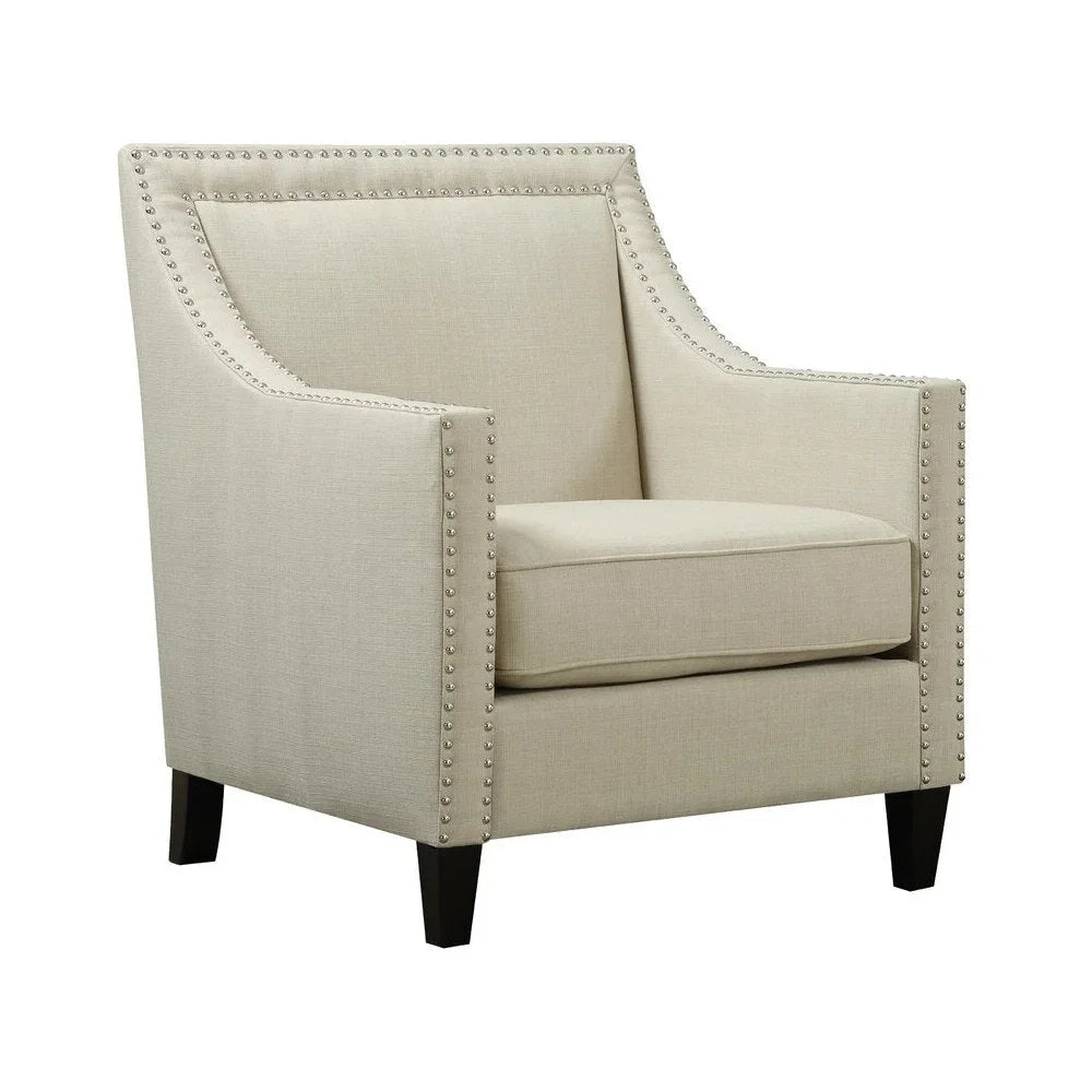 Gray Brown Armchair Sofa and Ottoman Set F119