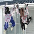 47" Halloween Climbing Zombies Wall Decoration 2 Pcs T9410