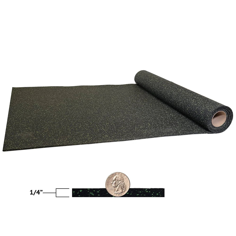 Blue 4'x10' 1/4 Rubber Flooring Roll O912420