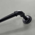1" Matte Black Curtain Rod U349836