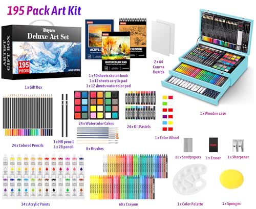 195 Pack Art Set Drawing Kit I519