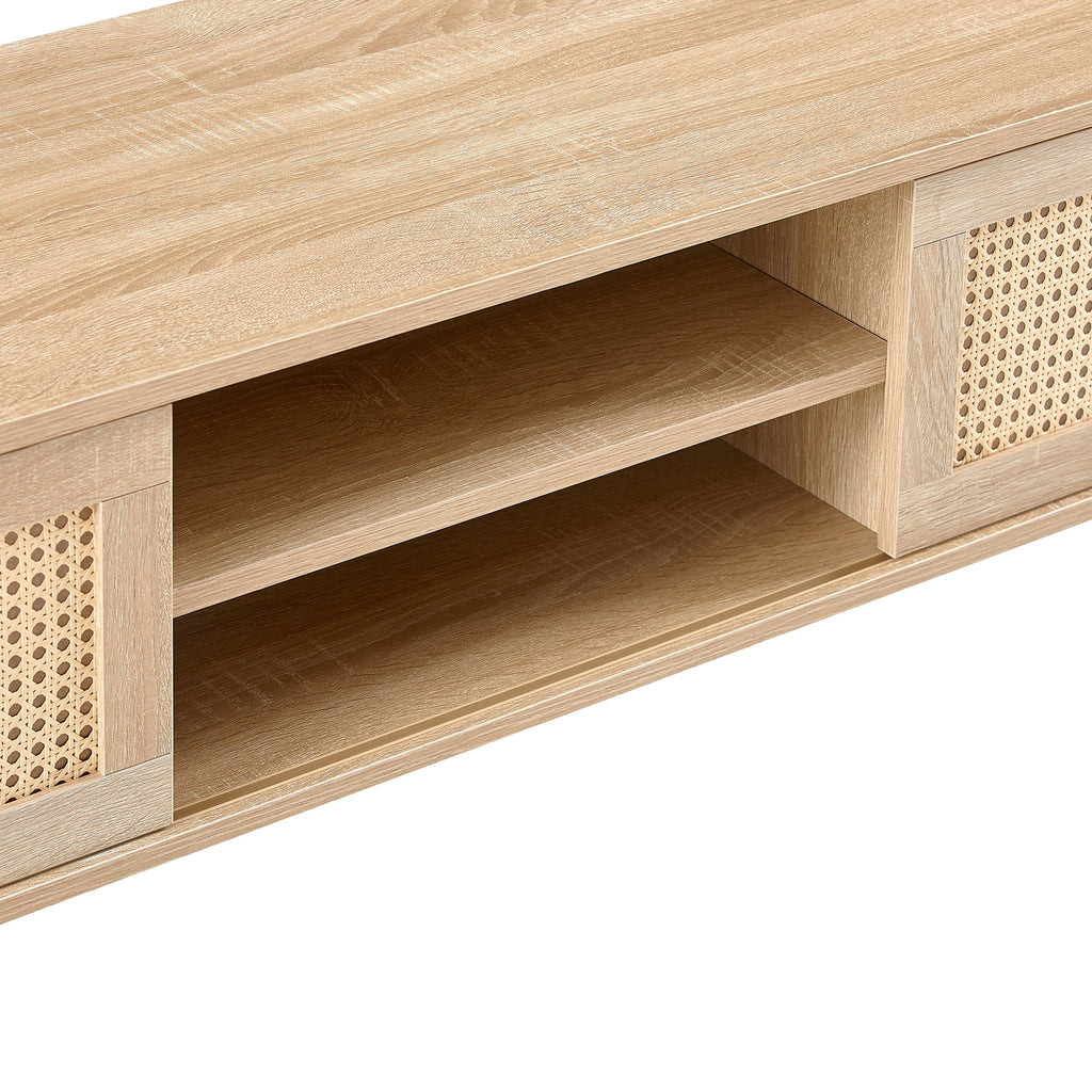 Rattan TV Stand with Storage T10252
