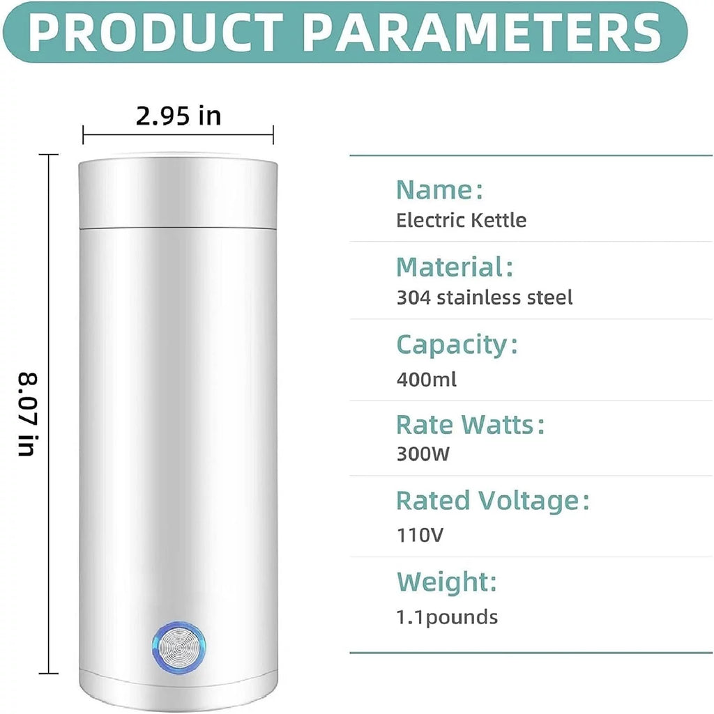 400ml Portable Electric Kettle with Keep Warm B1242