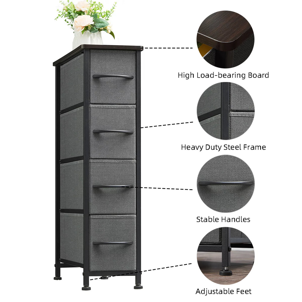 Narrow 4 Drawer Dresser G34527