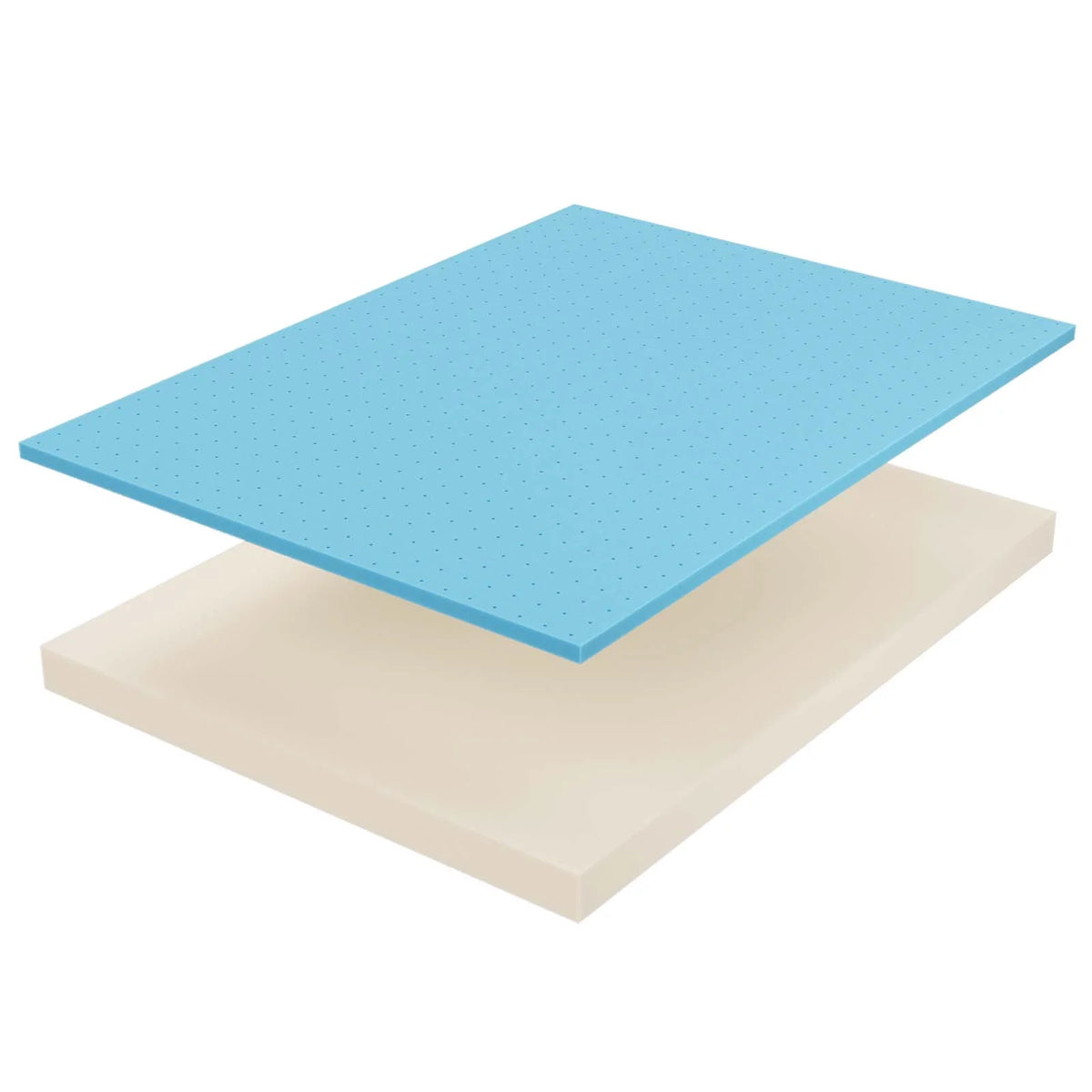 Memory Foam Narrow Twin Mattress in White G8241