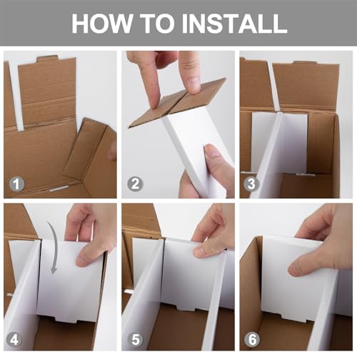 White Trading Card Storage Box with Sorting Tray and Sleeve Cases, 4 Sets C2208