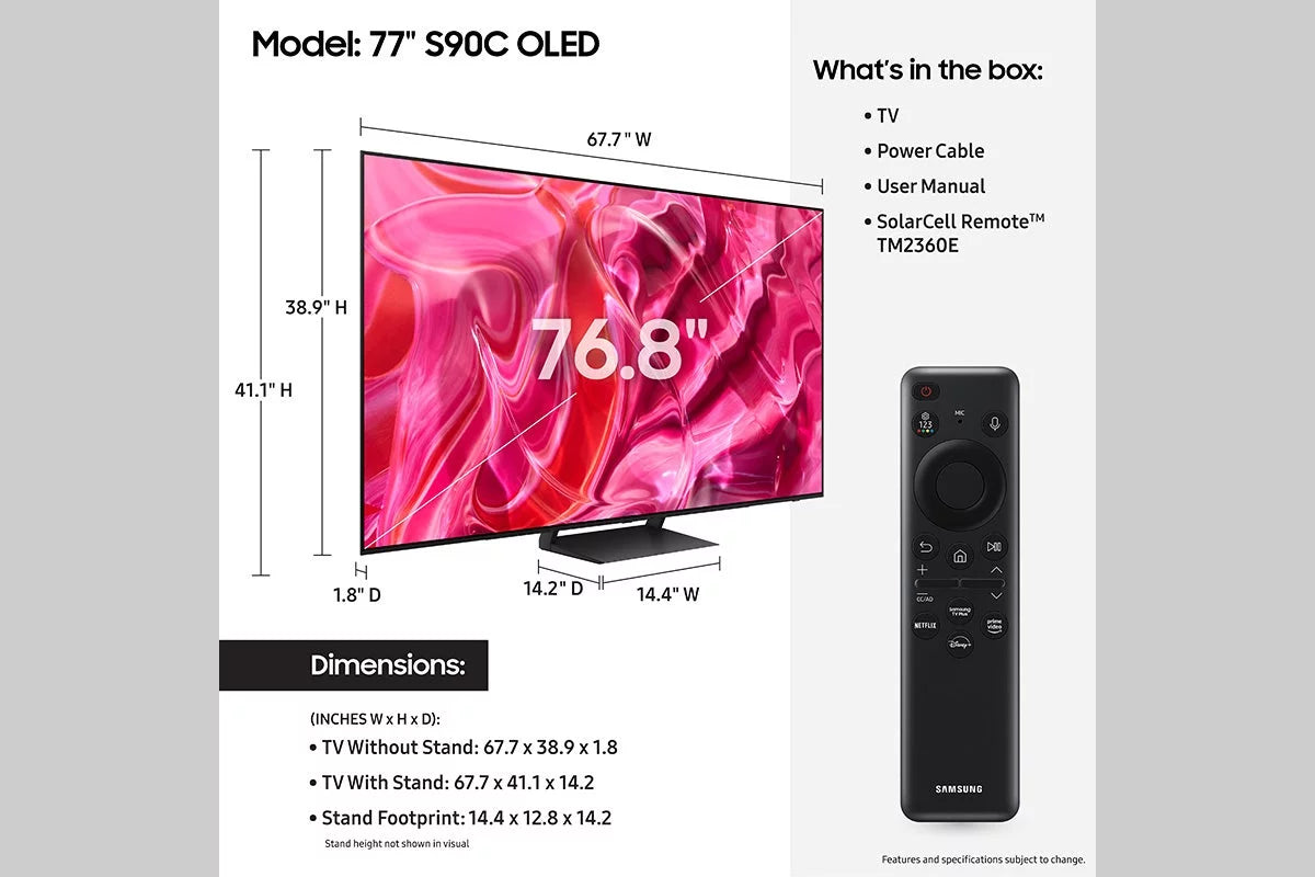 77 Class OLED 4K Smart TV C5017