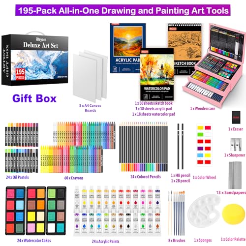 195 Pack Art Set Drawing Kit I519