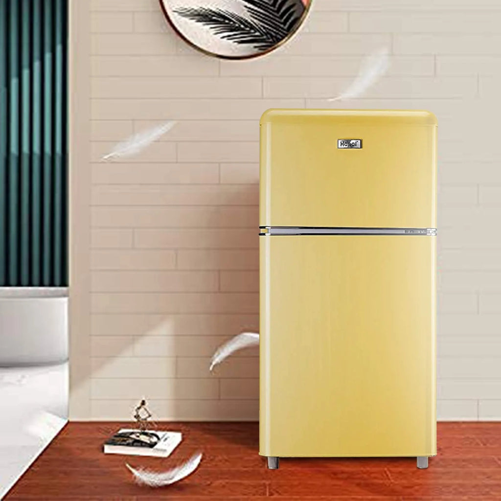 3.2 Cu ft Two Door Mini Fridge with Freezer N1133