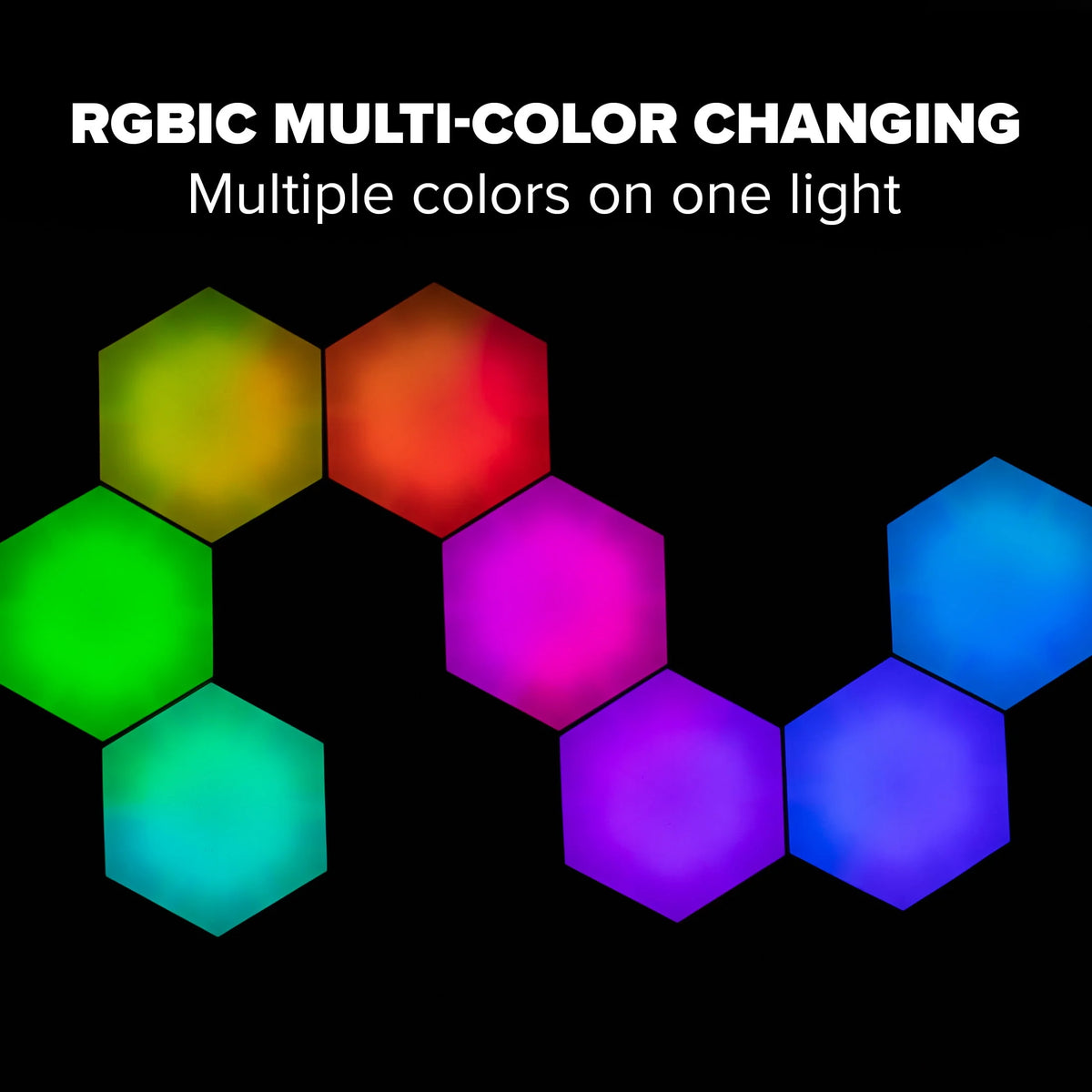 RGBIC Hexagon Lights 8-Pack X130