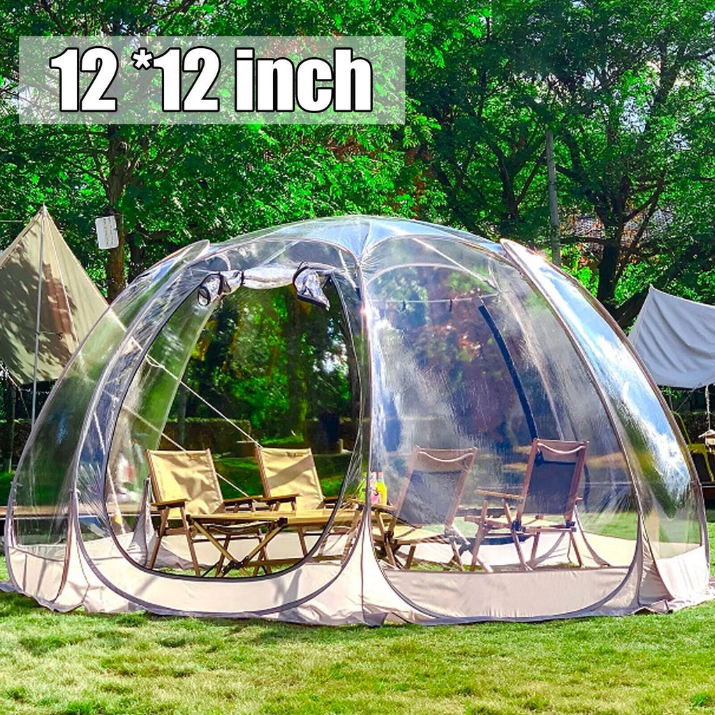 12 x 12 x 7 ft Clear Pop-Up Bubble Tent 6-10 Person with Storage Bag K14211