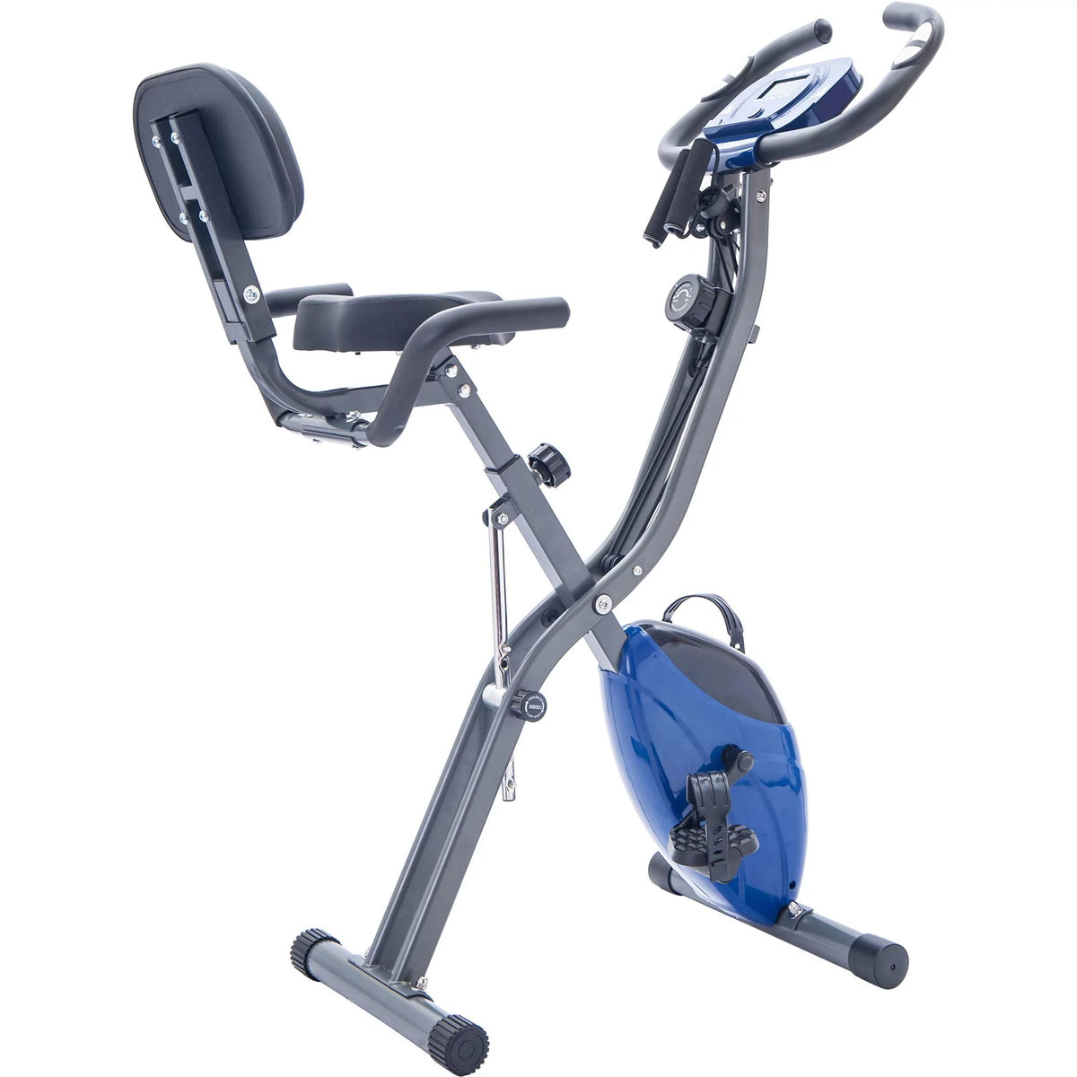 Folding Exercise Bike with Adjustable Resistance and Backrest M288