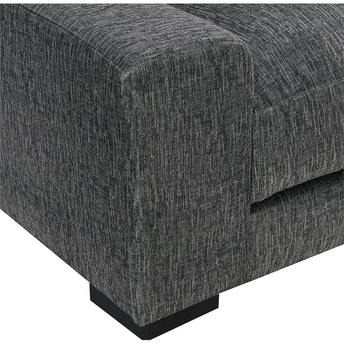 Gray Microfiber Sofa R38445