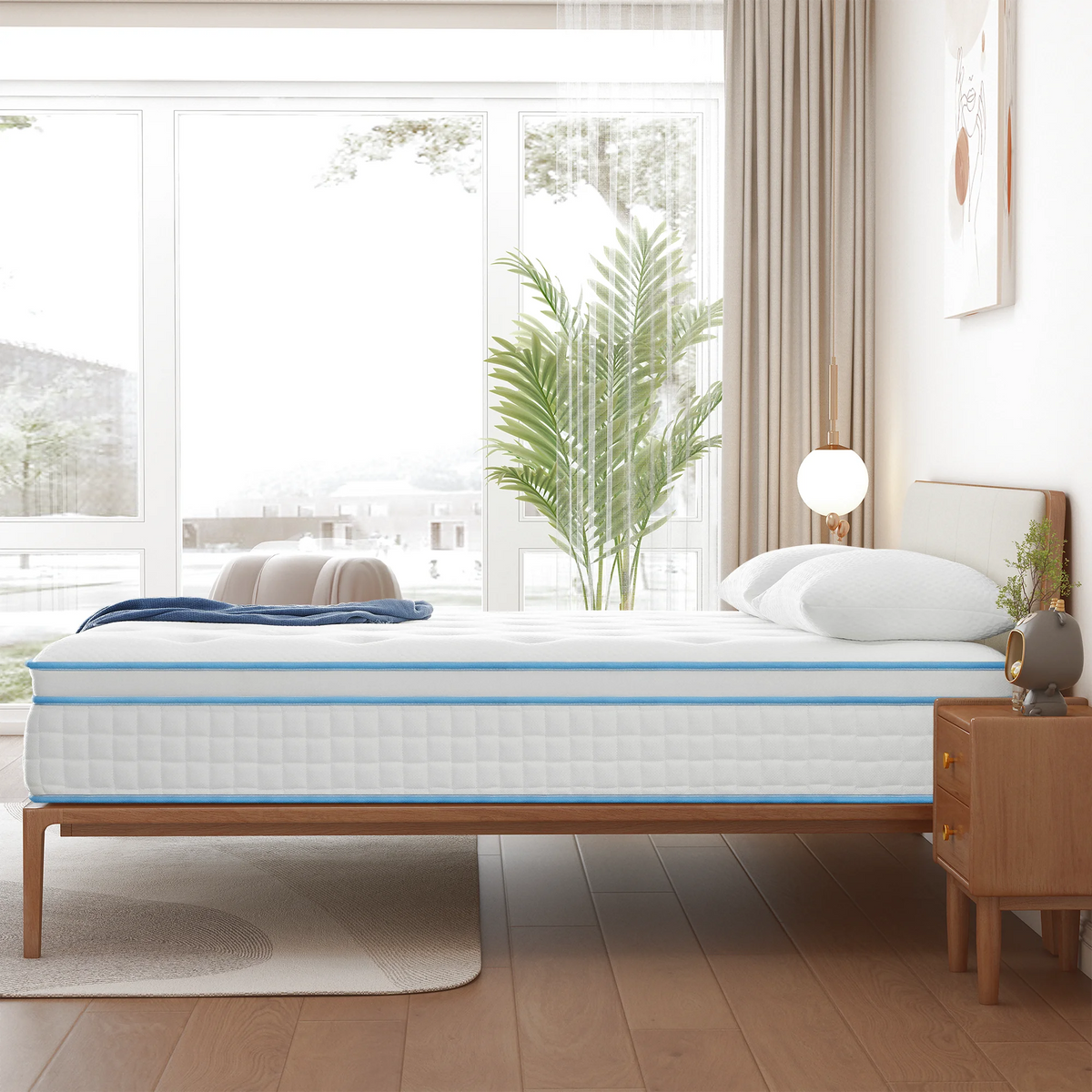 14 Inch Gel Memory Foam Innerspring Queen Mattress J488449