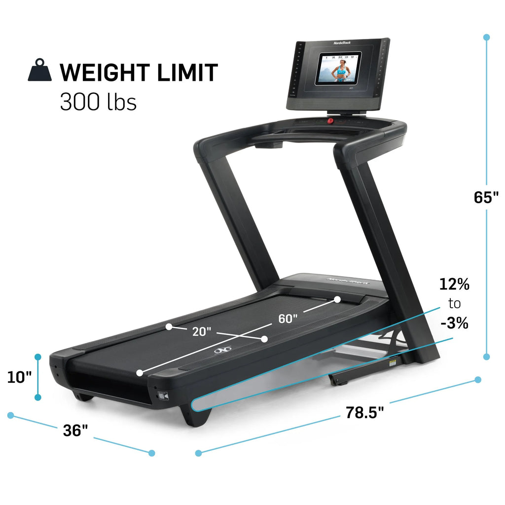 Incline Treadmill with 10” Pivoting Touchscreen J941