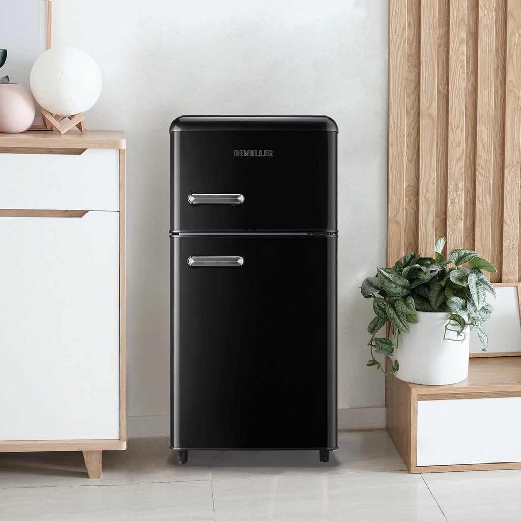Mini Refrigerator Dual Door Fridge with Handle A4020