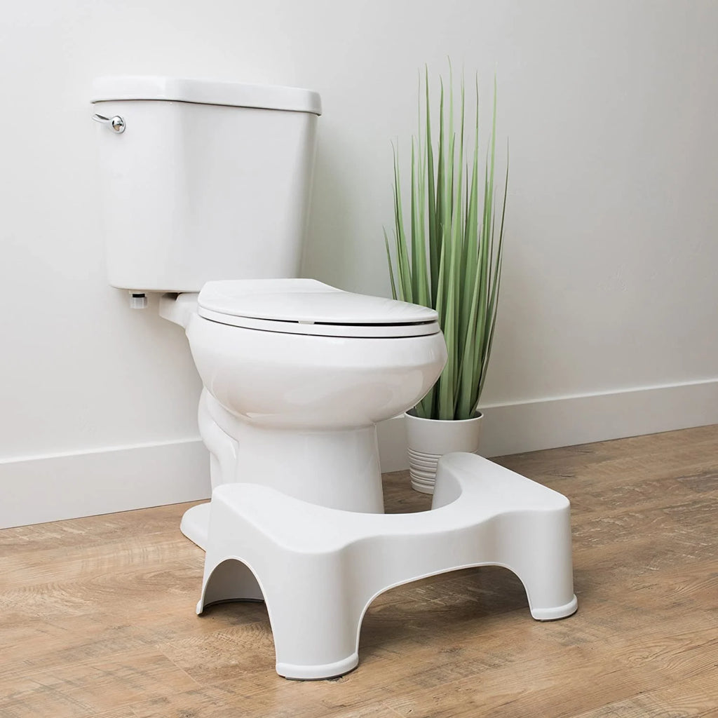 7 Inch White Toilet Stool D8020