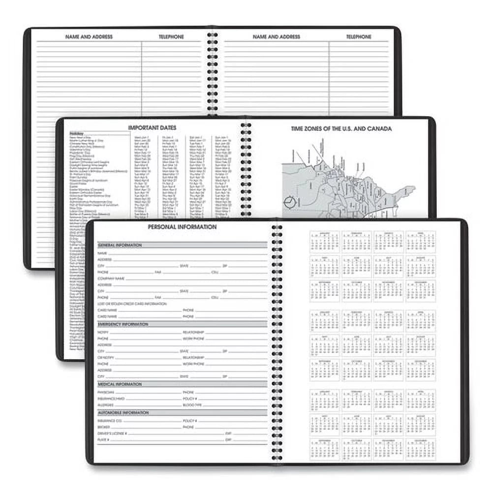 Black 14-Month Weekly Appointment Book H142932